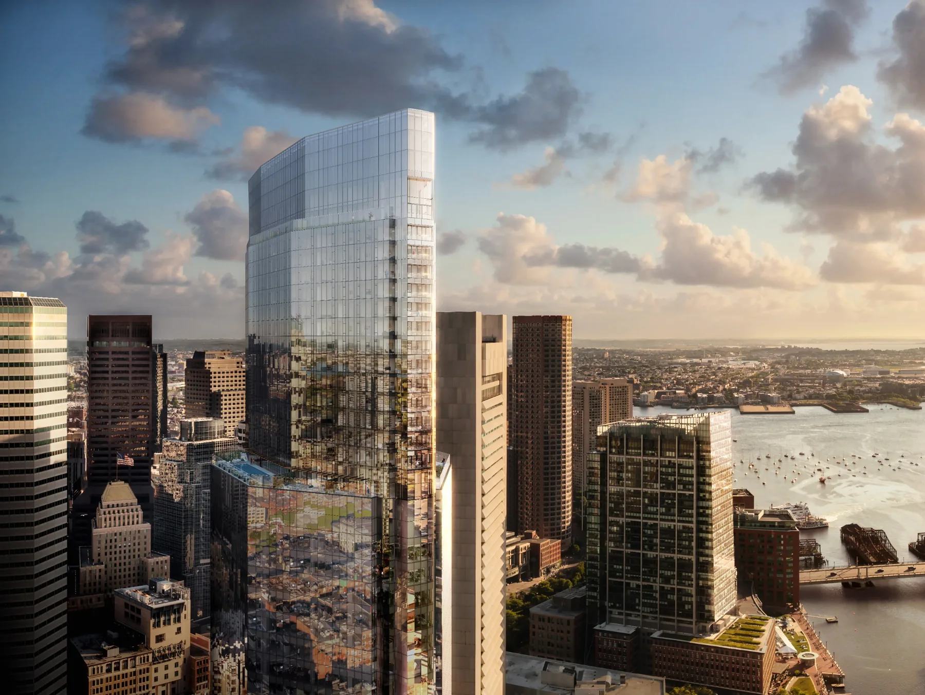 The Ritz-Carlton Residences, Boston, South Station Tower · Architectural illustration
