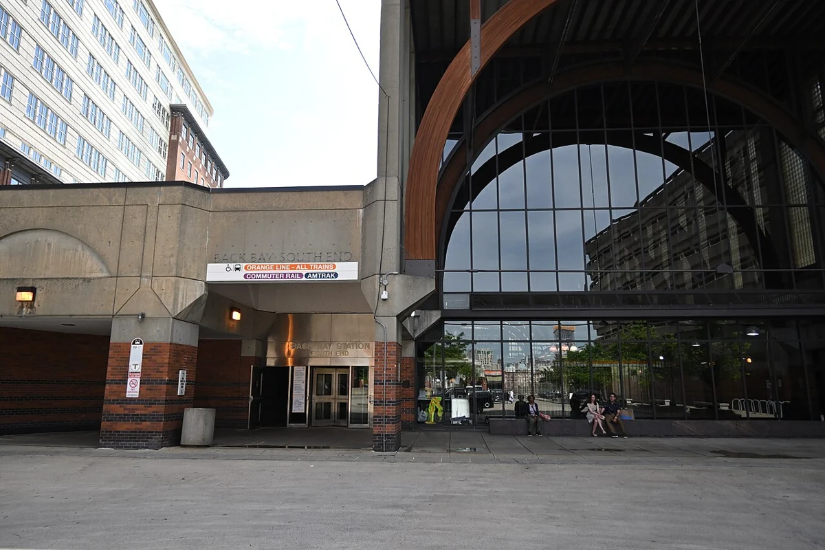 Back Bay station entrance · Boston