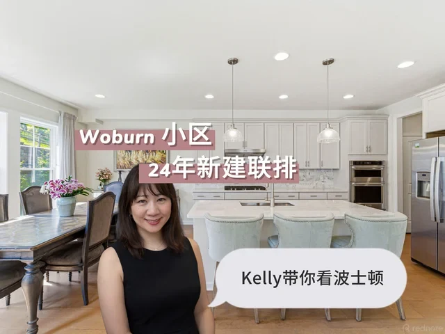 波士顿近郊Woburn联排别墅小区｜24年新建